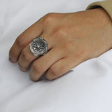 Anillo Brújula de Plata 9