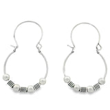 Arracada De Plata Estilo Bali