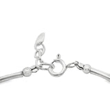 Pulsera Rigida de Plata con Dije de Mariposa
