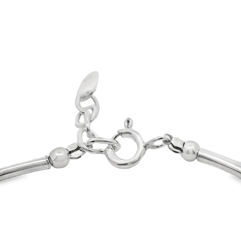 Pulsera Rigida de Plata con Dije de Mariposa