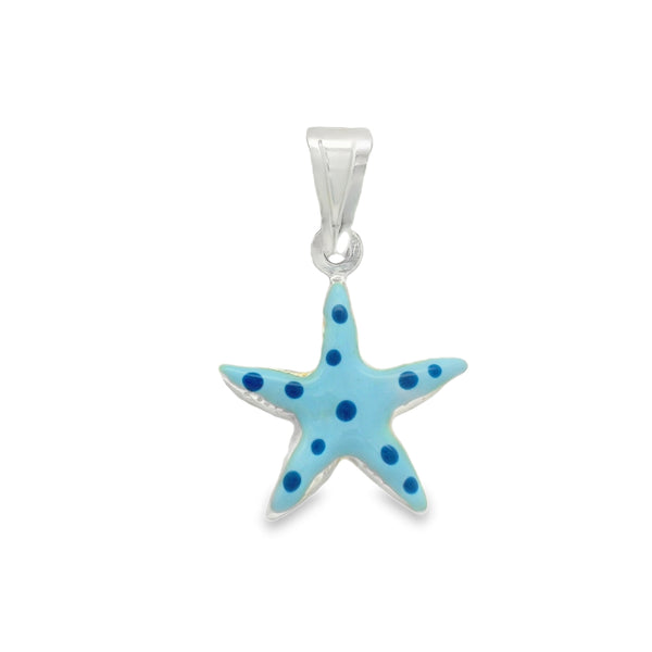 Dije para Pulsera y Collar de Estrella de Mar Azul