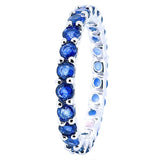 Anillo Churumbela De Plata Con Piedras Preciosas