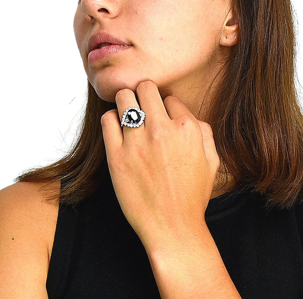 Anillo De Plata Con Circonia