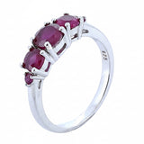 Anillo De Plata Con Piedras Preciosas