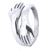 Anillo Manos De Plata