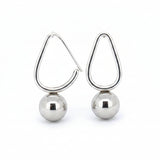 Arete De Plata Con Esfera