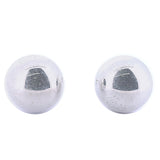 Aretes De Bola De Plata