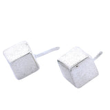 Aretes De Cubo De Plata