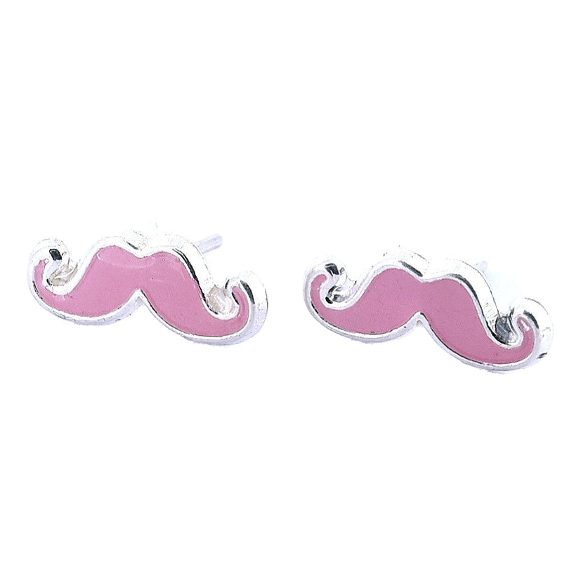 Aretes De Mostacho De Plata