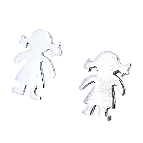 Aretes De Niños De Plata