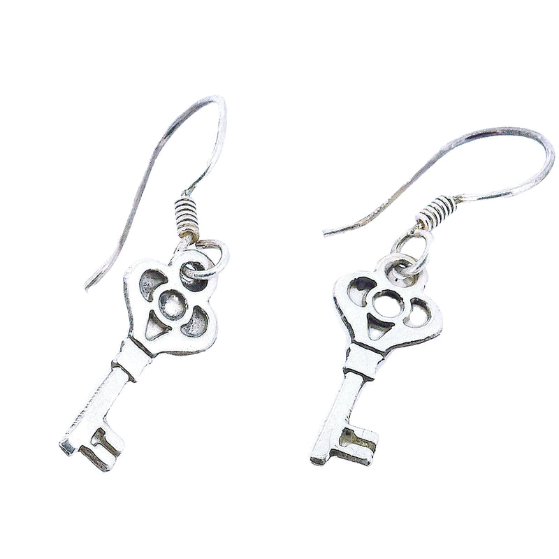 Aretes De Plata Llave