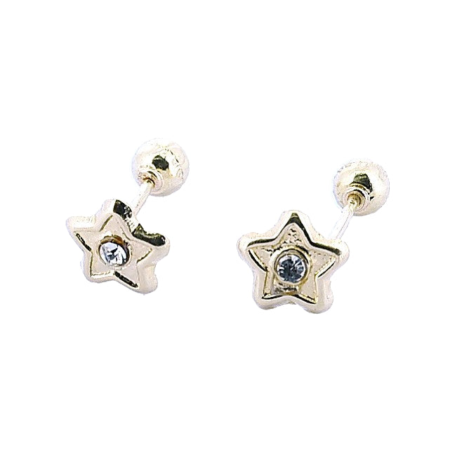 Aretes Oro Mini Estrella