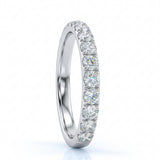 Anillo Bettina Media Churumbela de Diamantes Lab Corte Redondo 0.67ct, Oro 14K