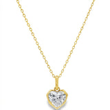 Collar Vienna de Diamante Lab Corte Corazón 1.03ct, Oro 14K