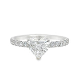Anillo Liora Solitario de Diamantes Lab Corte Corazón 1.35ct, Oro 14K
