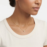 Collar Noa de Diamante Lab Corte Redondo 1.05ct, Oro 14K