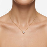 Collar Amara de Diamante Lab Corte Corazón 3.09ct, Oro 14K