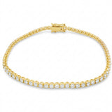 Pulsera Aurora Tenis de Diamantes Lab 4ct, Oro 14K