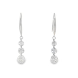 Aretes Nadia de Diamantes Lab 0.99ct, Oro 10K