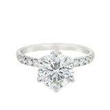 Anillo Camile Solitario de Diamantes Lab Corte Redondo 1.84ct, Oro 14K