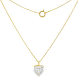 Collar Amalia de Diamante Lab Corte Corazón 1ct, Oro 14K