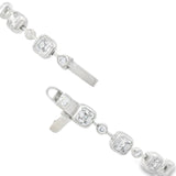 Pulsera Constanza de Diamantes Lab Corte Asscher 2.66ct, Oro 10K