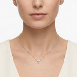 Collar Trío de Diamantes Lab 0.53ct, Oro 14K