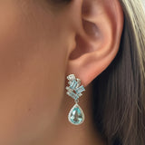 Arete Lavanda de Aguamarina