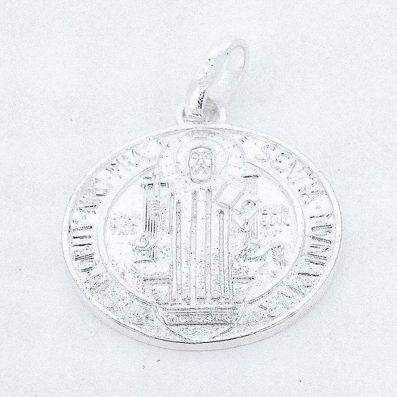 Medalla De San Benito De Plata-Dije-Plarte